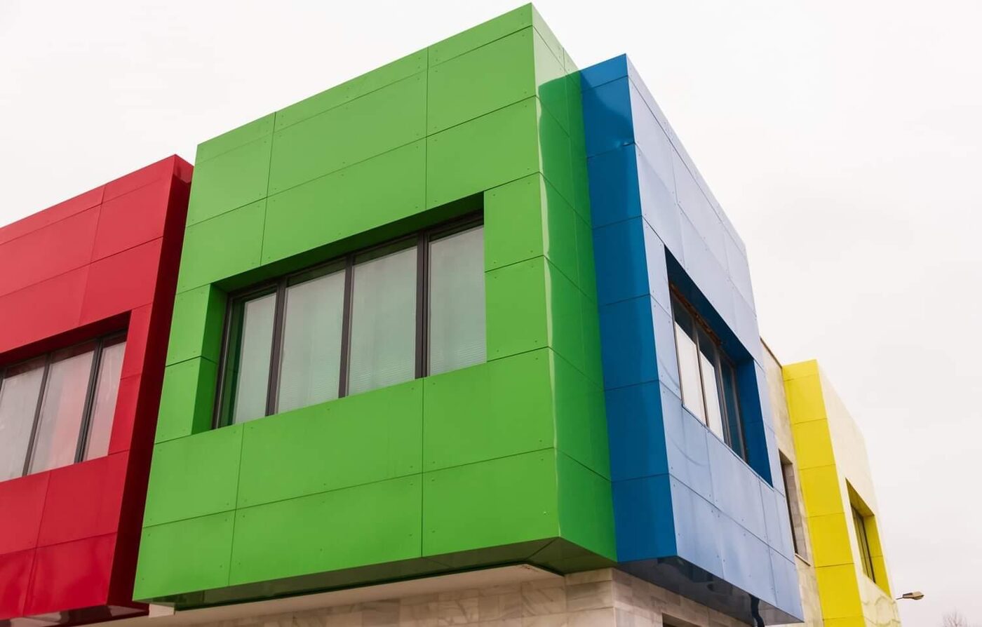 Aluminum Cladding & Front Elevation project by Lasani Interior Decor in Bahawalpur