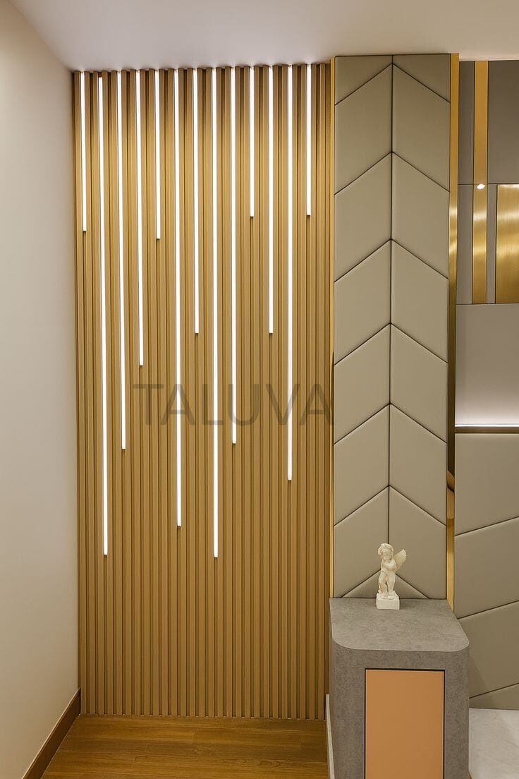 Media Wall & Feather Walls project by Lasani Interior Decor in Bahawalpur